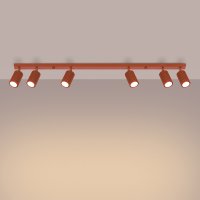 linejna spot lampa karbon 6l chervena ohra Art.No.SL.1642