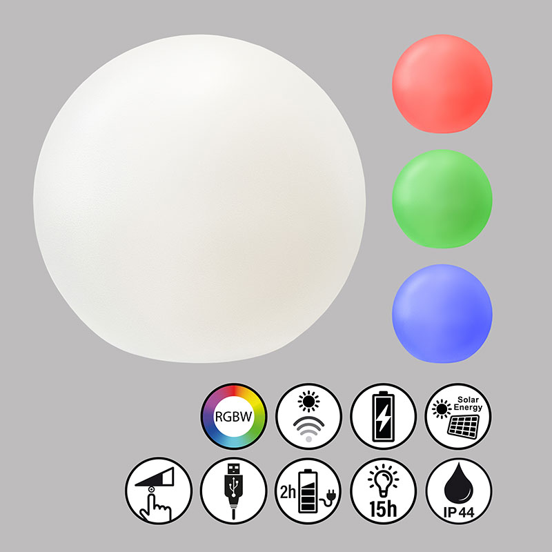 solarna lampa za gradina sfera ip44 busso