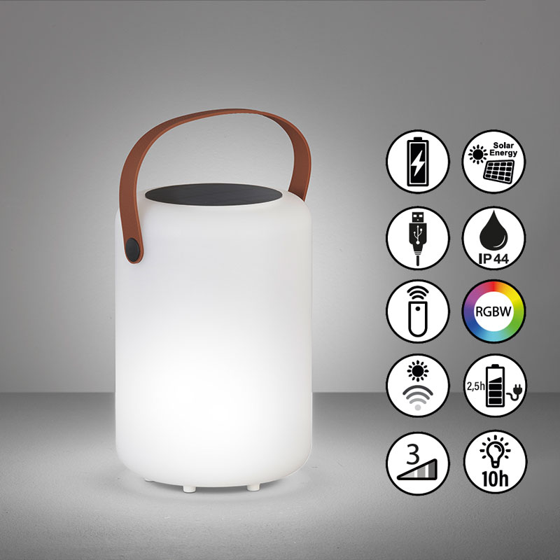 rgb solarna nastolna lampa s distantsionno ip44 orno