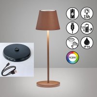 Настолна лампа за градина с батерия IP44 Cosenza 2.0