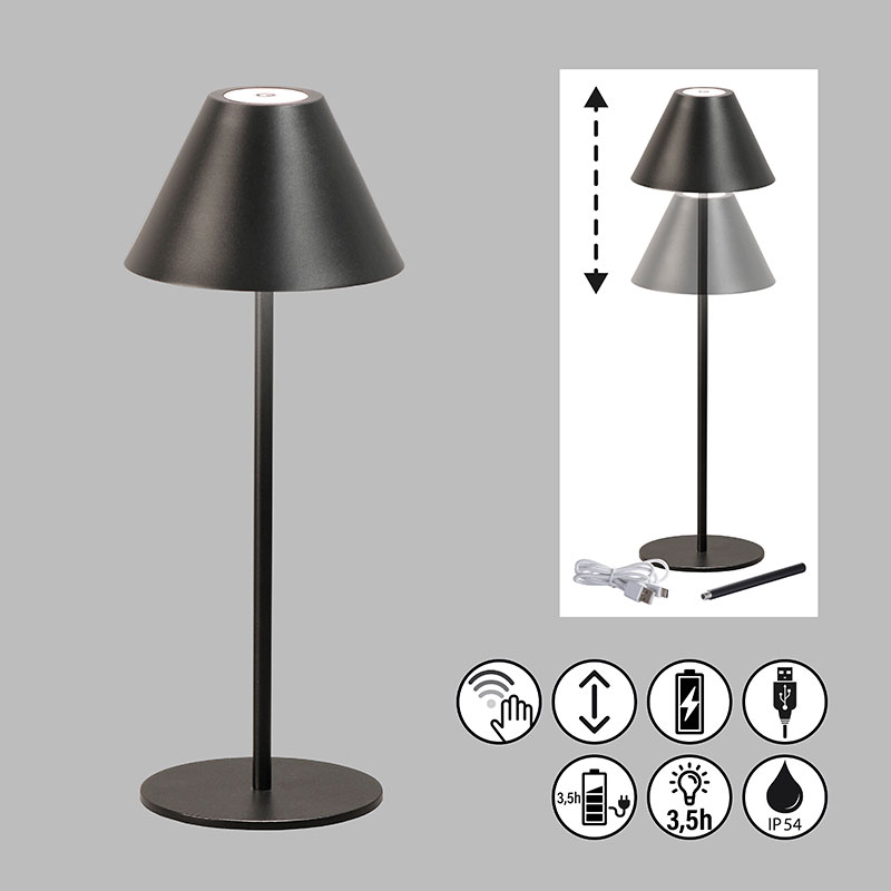 nastolna lampa za gradina ip54 kano