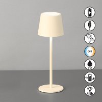 CCT настолна лампа за градина с батерия IP54 Roxi