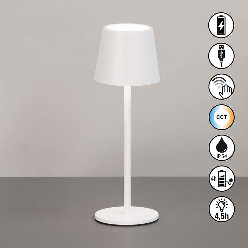 cct nastolna lampa za gradina s bateriq ip54 roxi