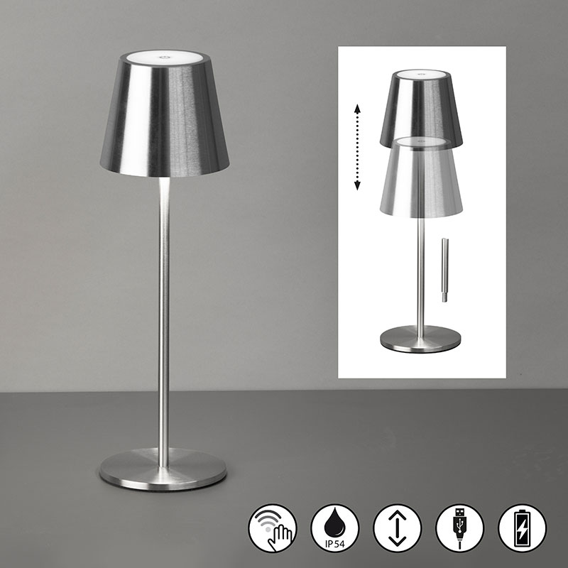 nastolna lampa za gradina s bateriq ip54 viletto