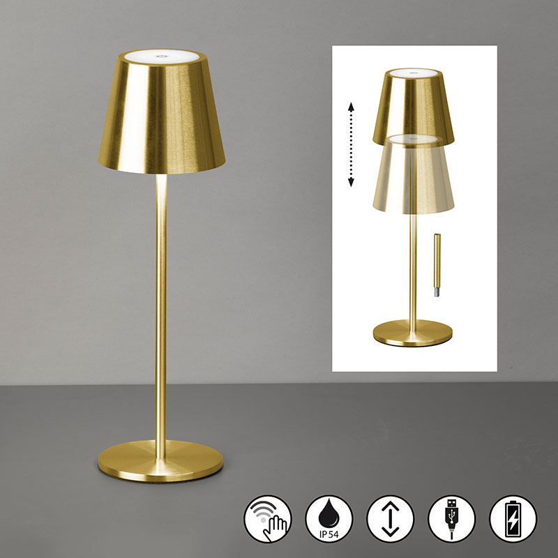 nastolna lampa za gradina s bateriq ip54 viletto