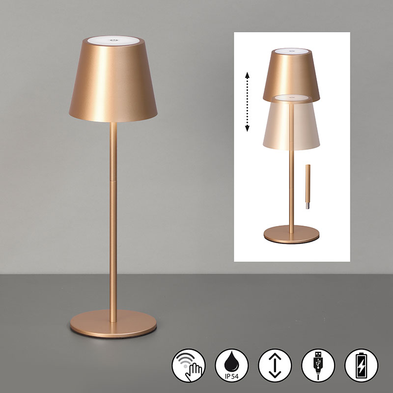 nastolna lampa za gradina s bateriq ip54 viletto