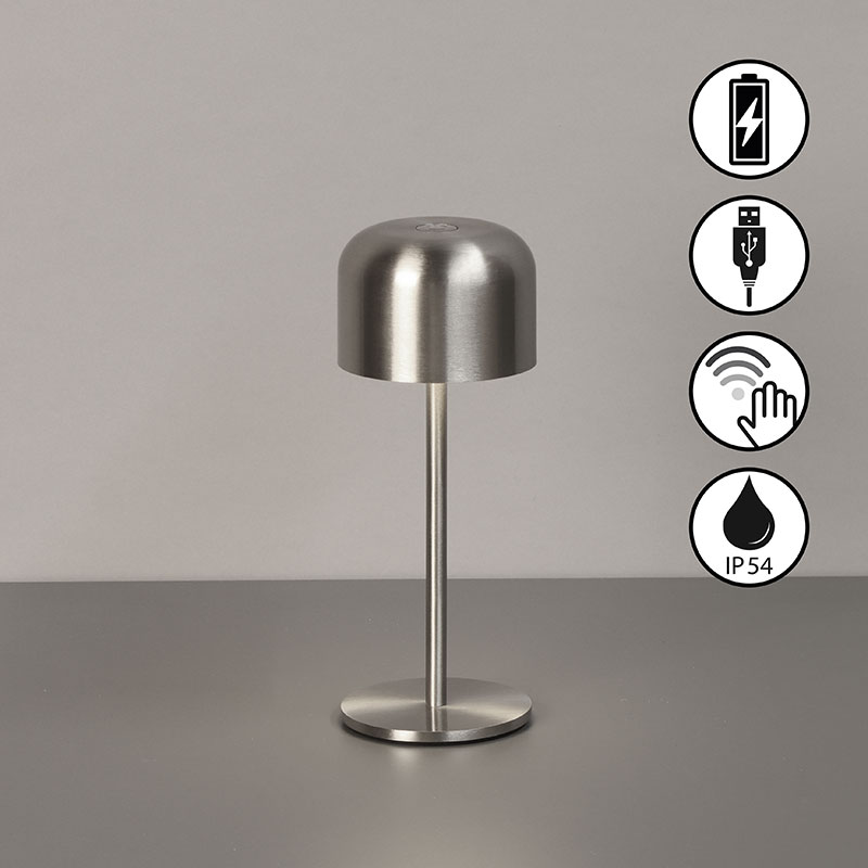 nastolna lampa za gradina s bateriq ip54 finley