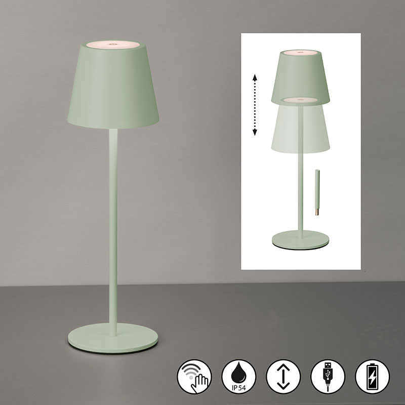 nastolna lampa za gradina s bateriq ip54 viletto