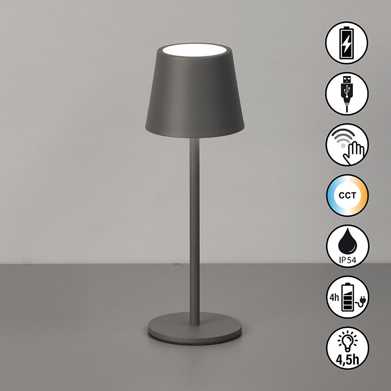 cct nastolna lampa za gradina s bateriq ip54 roxi