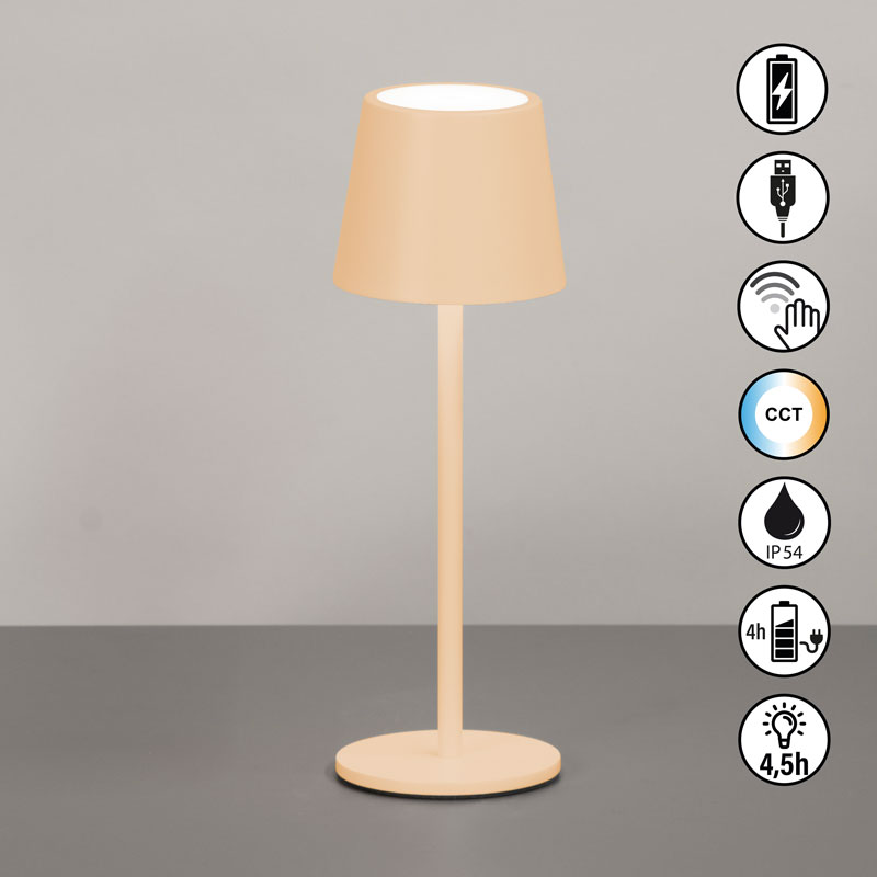 cct nastolna lampa za gradina s bateriq ip54 roxi