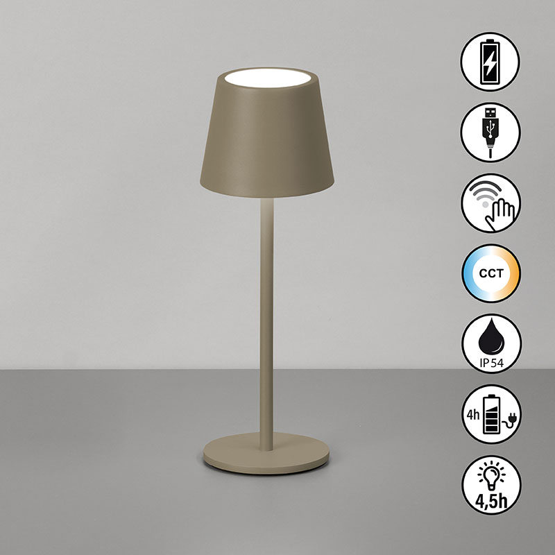 cct nastolna lampa za gradina s bateriq ip54 roxi