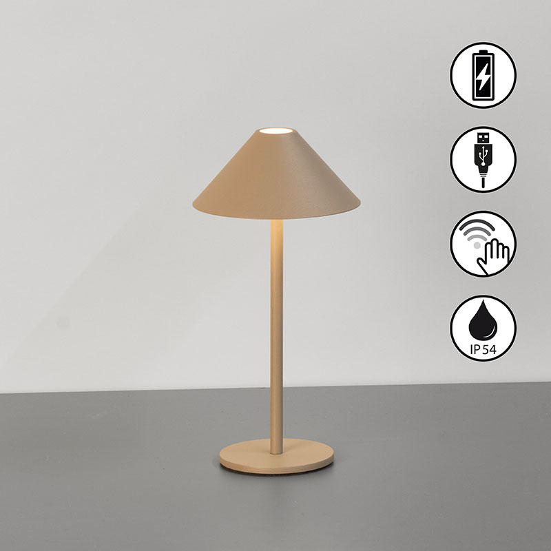 gradinska nastolna lampa s bateriq prato