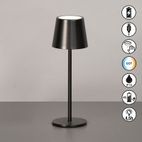 CCT настолна лампа за градина с батерия IP54 Roxi