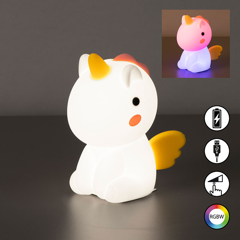 rgb detska silikonova noshtna lampa emily