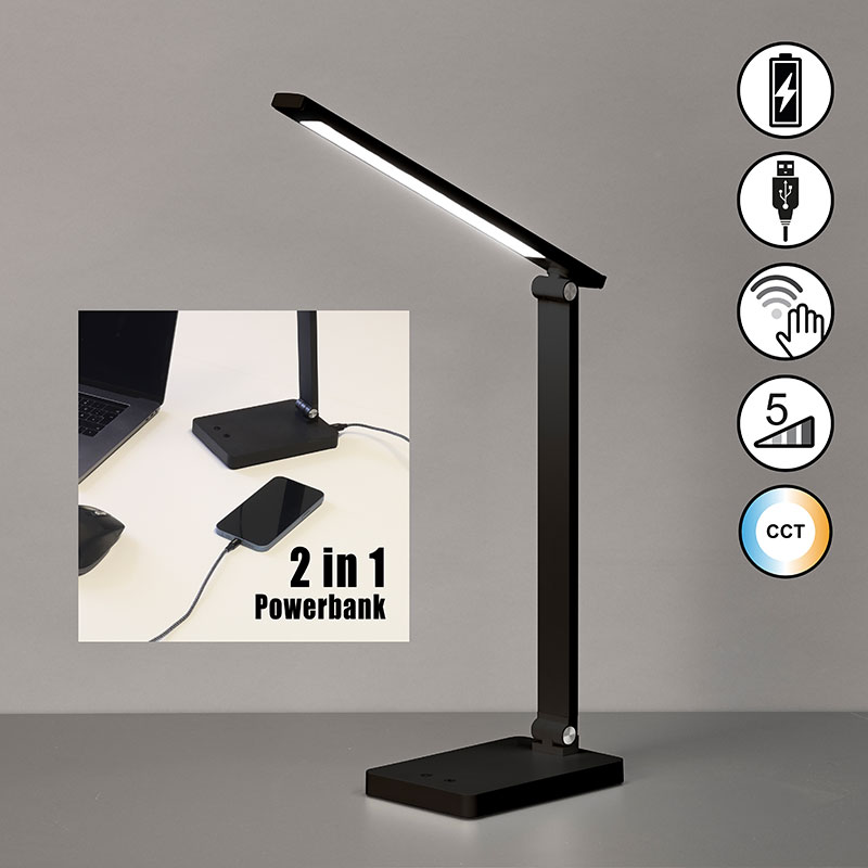 led nastolna lampa s bateriq i senzor ole