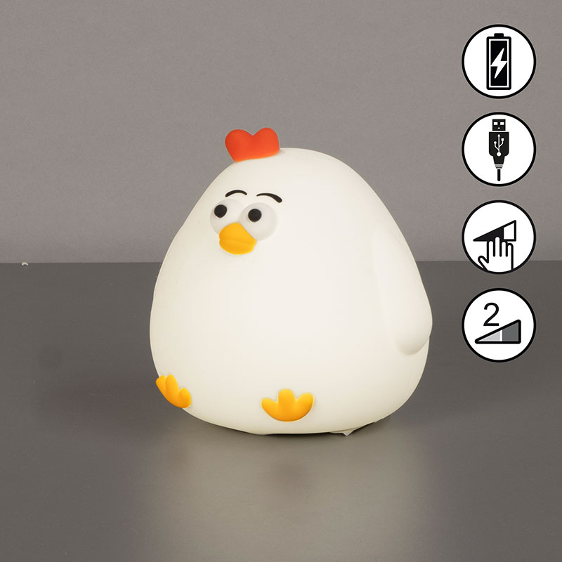 rgb detska silikonova noshtna lampa paula