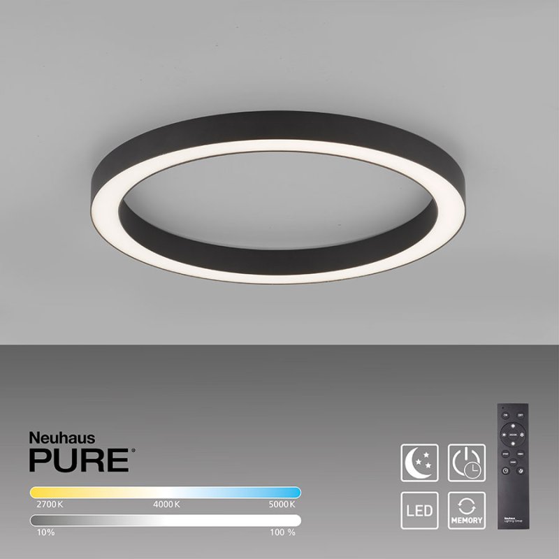 led plafon s distantsionno pure lines round
