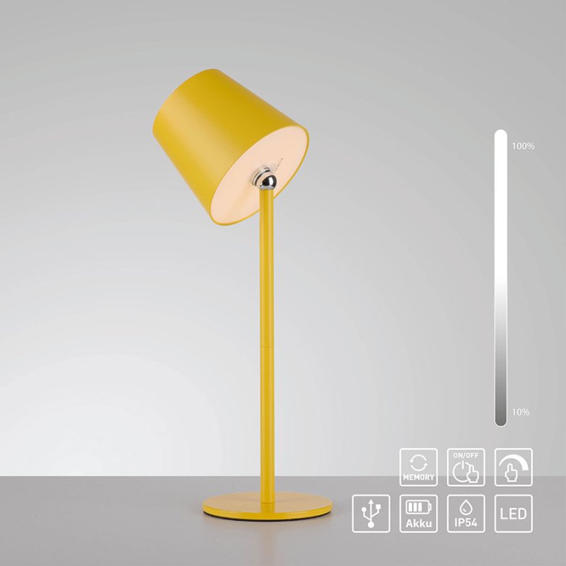 led nastolna lampa za gradina boteria