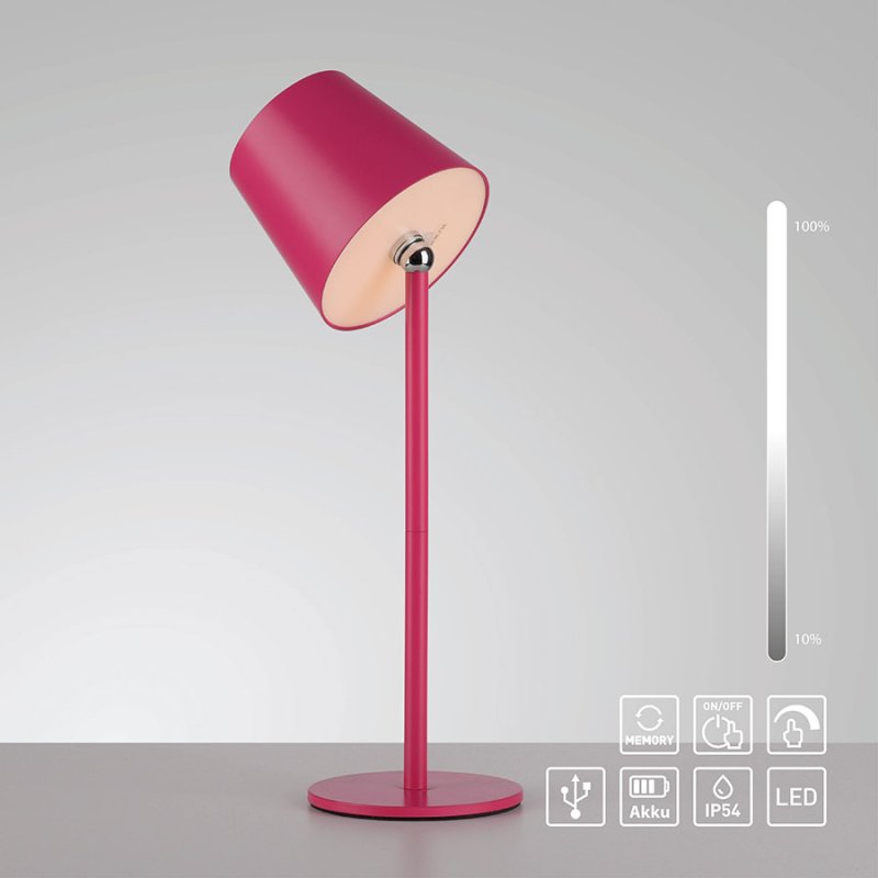 led nastolna lampa za gradina boteria