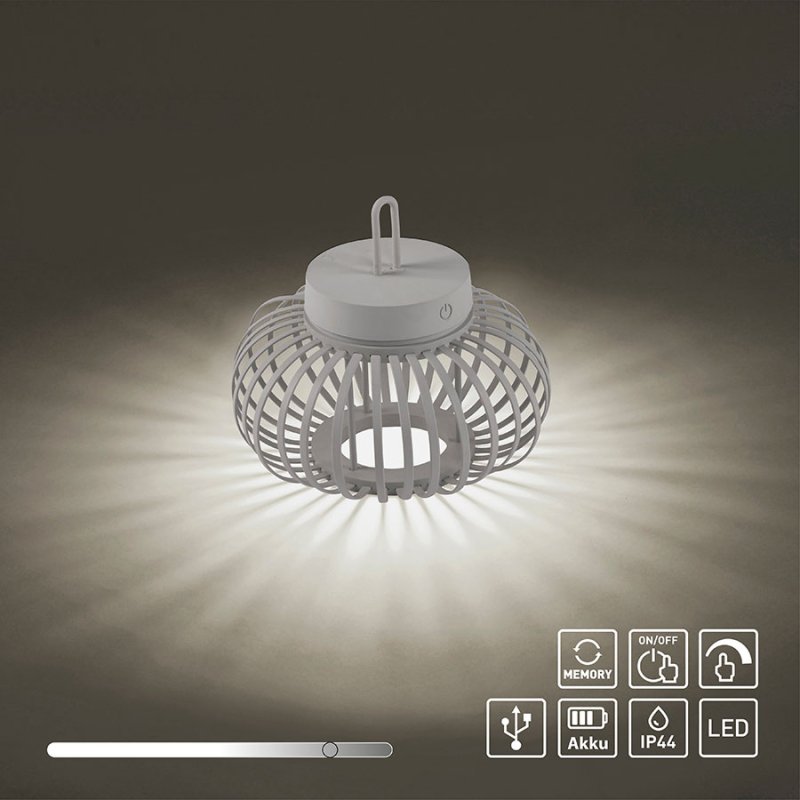 led polilej nastolna lampa za gradina akuba