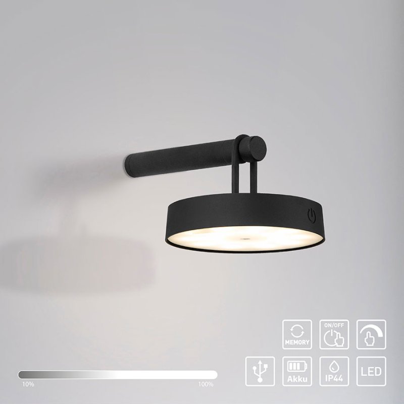 led prenosima lampa za gradina arma