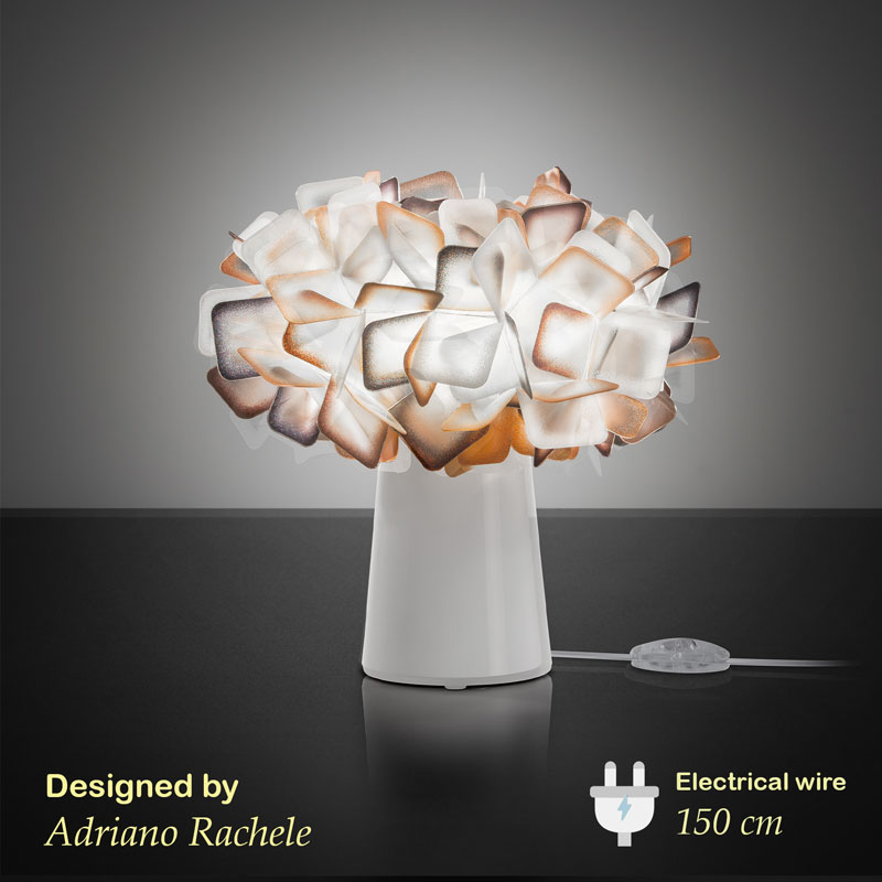 dizajnerska nastolna lampa e14 clizia s