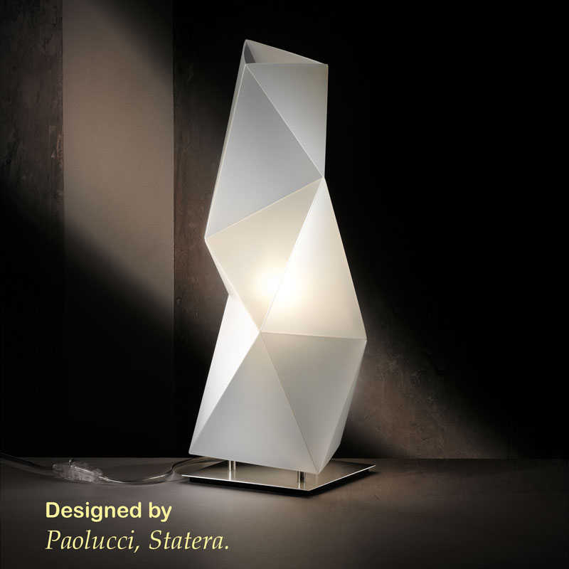 dizajnerska nastolna lampa e14 diamond s