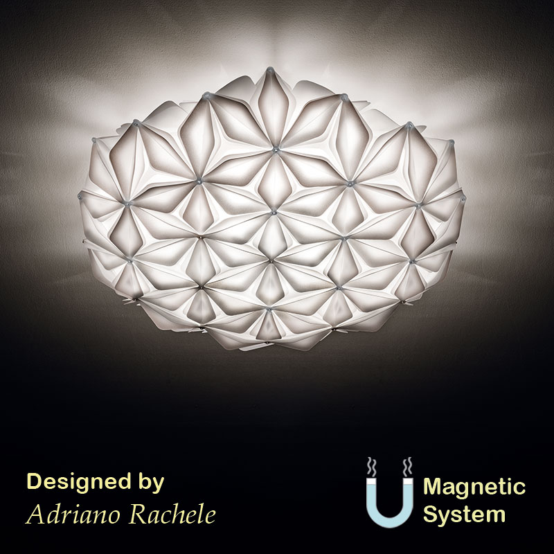 dizajnerski plafon e27 la vie l White