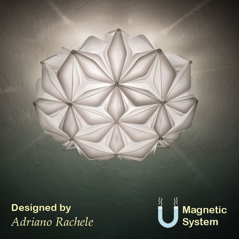 dizajnerski plafon e27 la vie m White