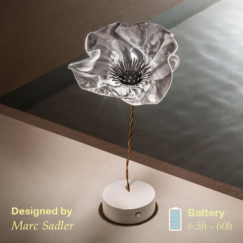 dizajnerska nastolna lampa 2700k lafleur prisma