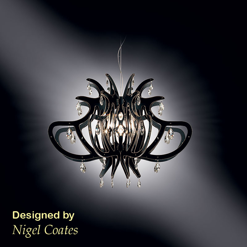 dizajnerski polilej e27 medusa black