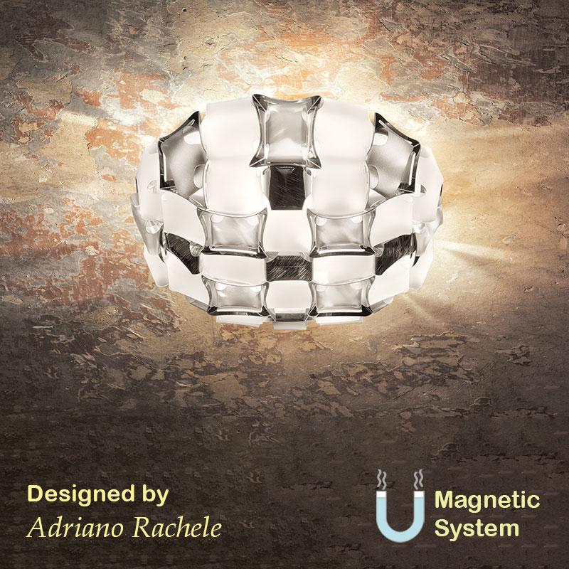 dizajnerski plafon e14 mida White platinum