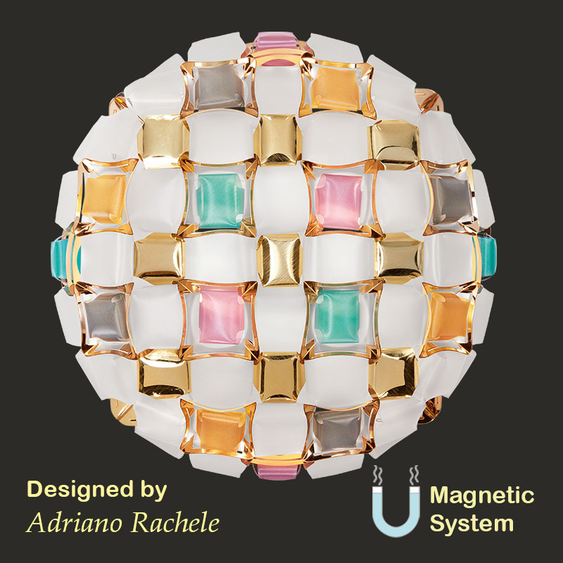 dizajnerski plafon e27 mida l multicolor