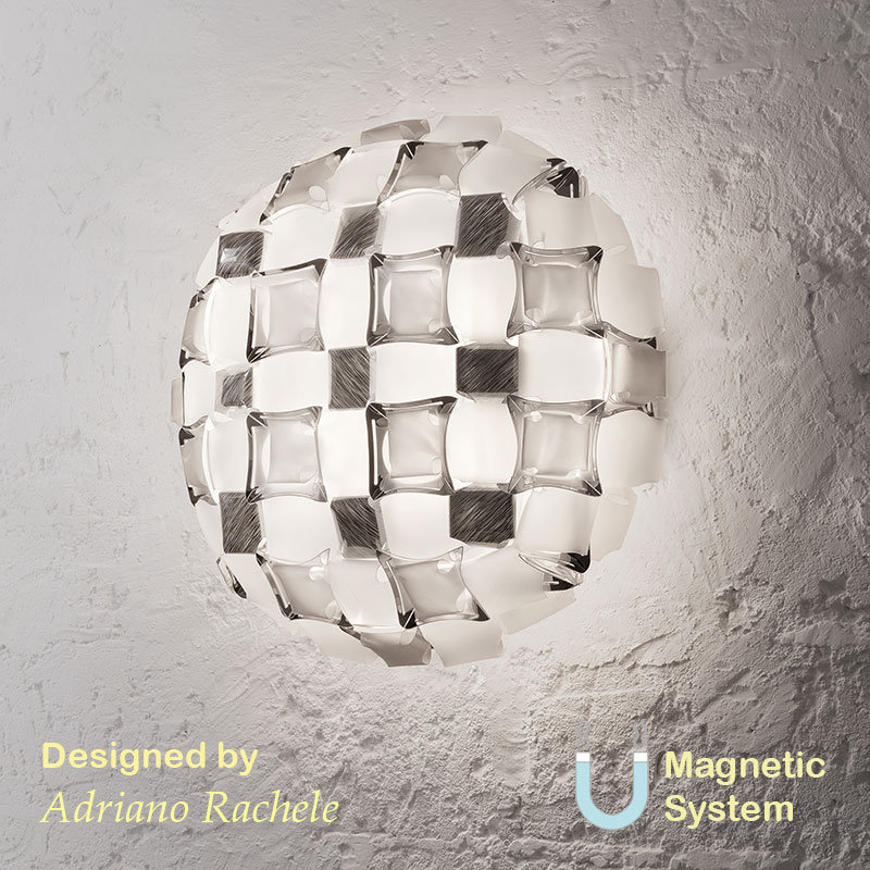 dizajnerski plafon e27 mida l White platinum