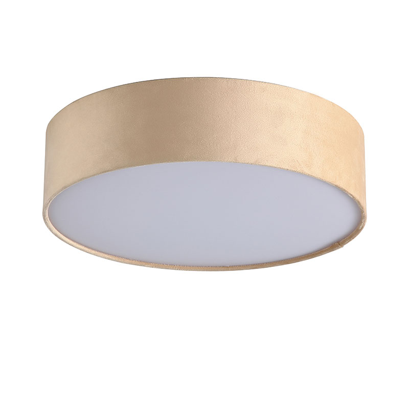 plafon s abajur ot kadife tsvqt shampansko drum