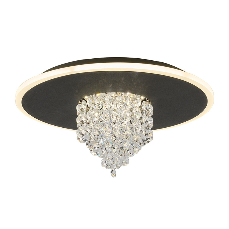 led plafon cheren s kristali deluge