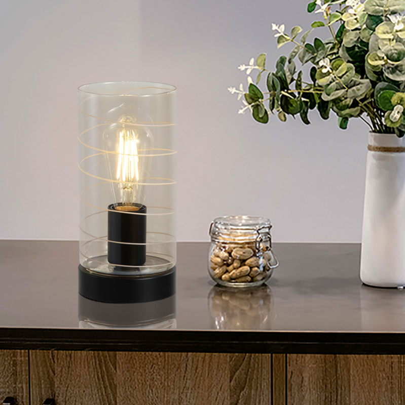 dekorativna nastolna lampa s kehlibareno styklo broughton